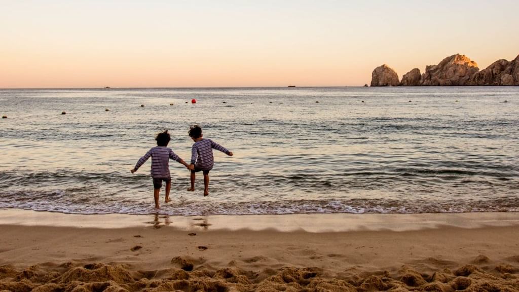 Portrait of Kids at the Beach near Casa Dorada Los Cabos