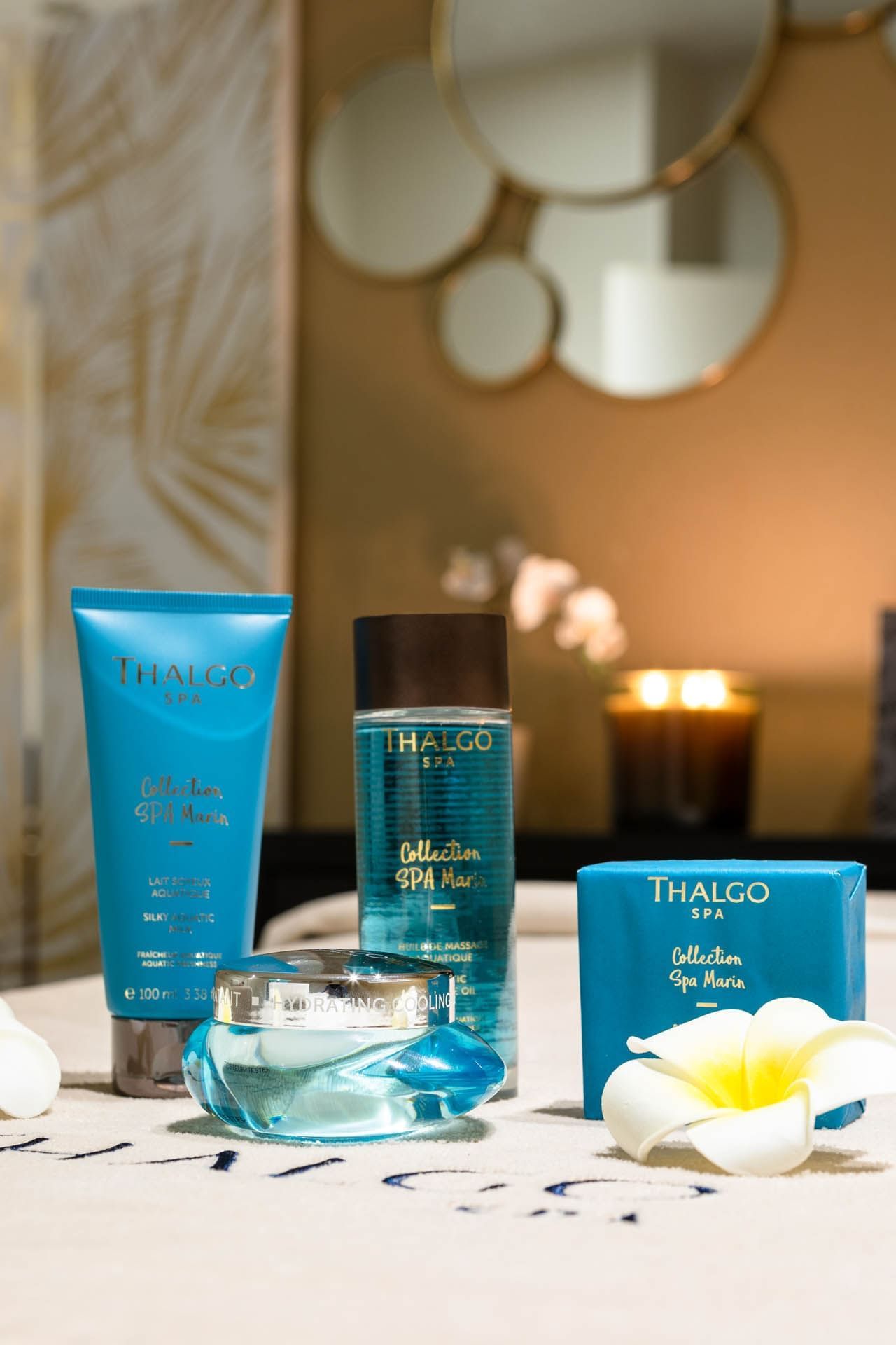 Produits de bain utilisés dans le spa à l'Oceania L'Univers Tours