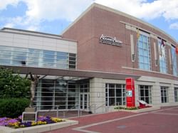 Entrance sign of Agganis Arena at Backstage at the Verb