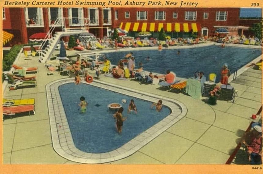 vintage postcard of berkeley in the 1950s