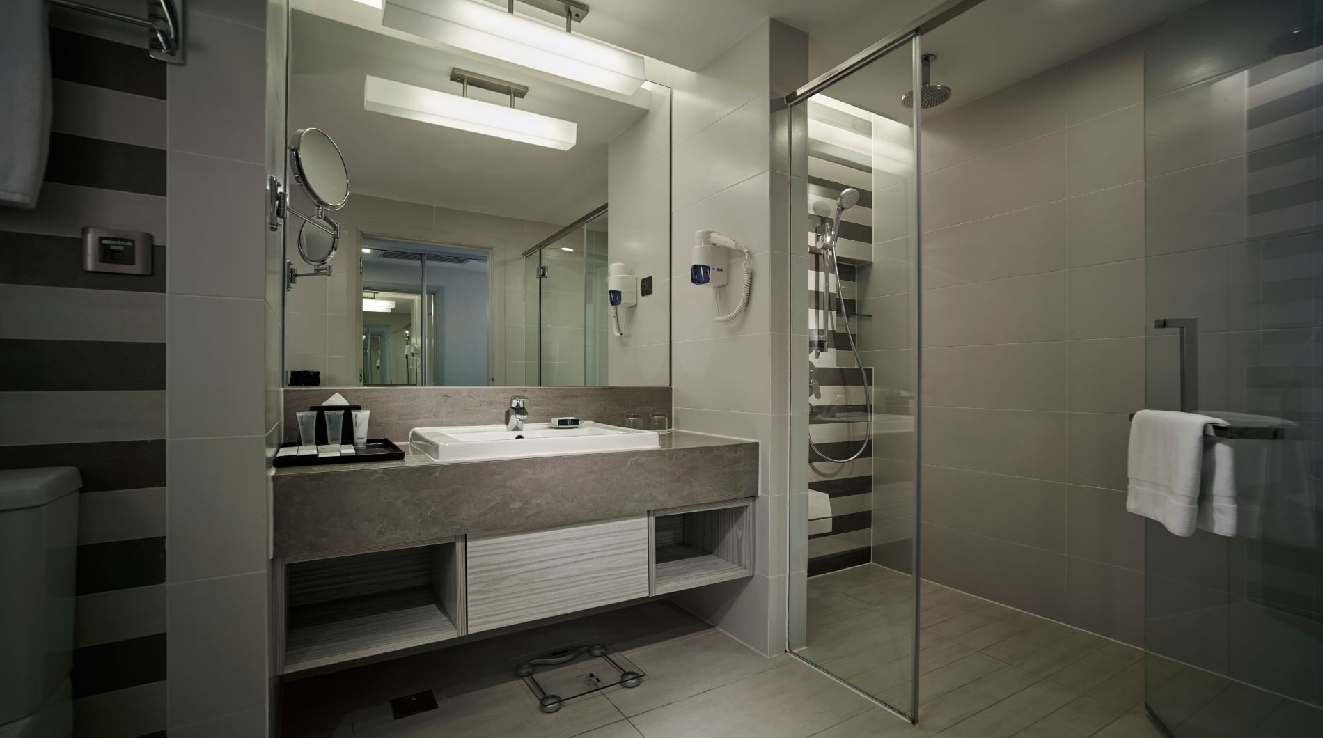 Bathroom vanity in Superior Room at Sunway Putra Hotel