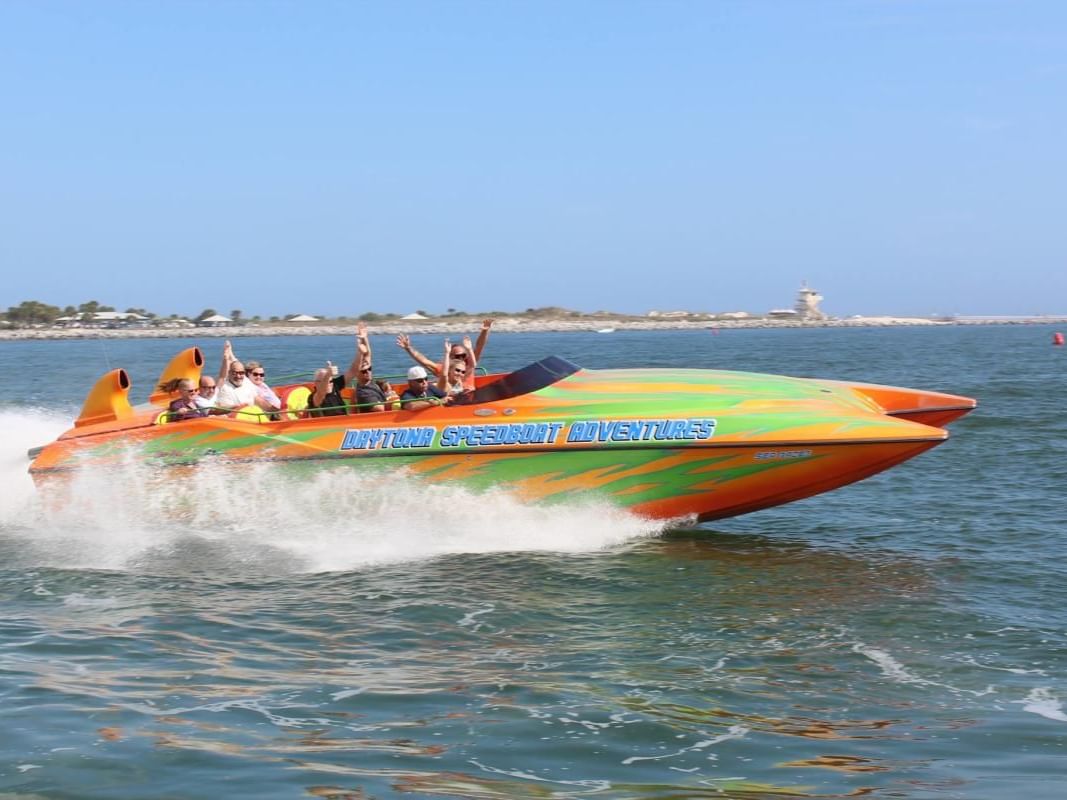 Daytona Speedboat Adventures boat.