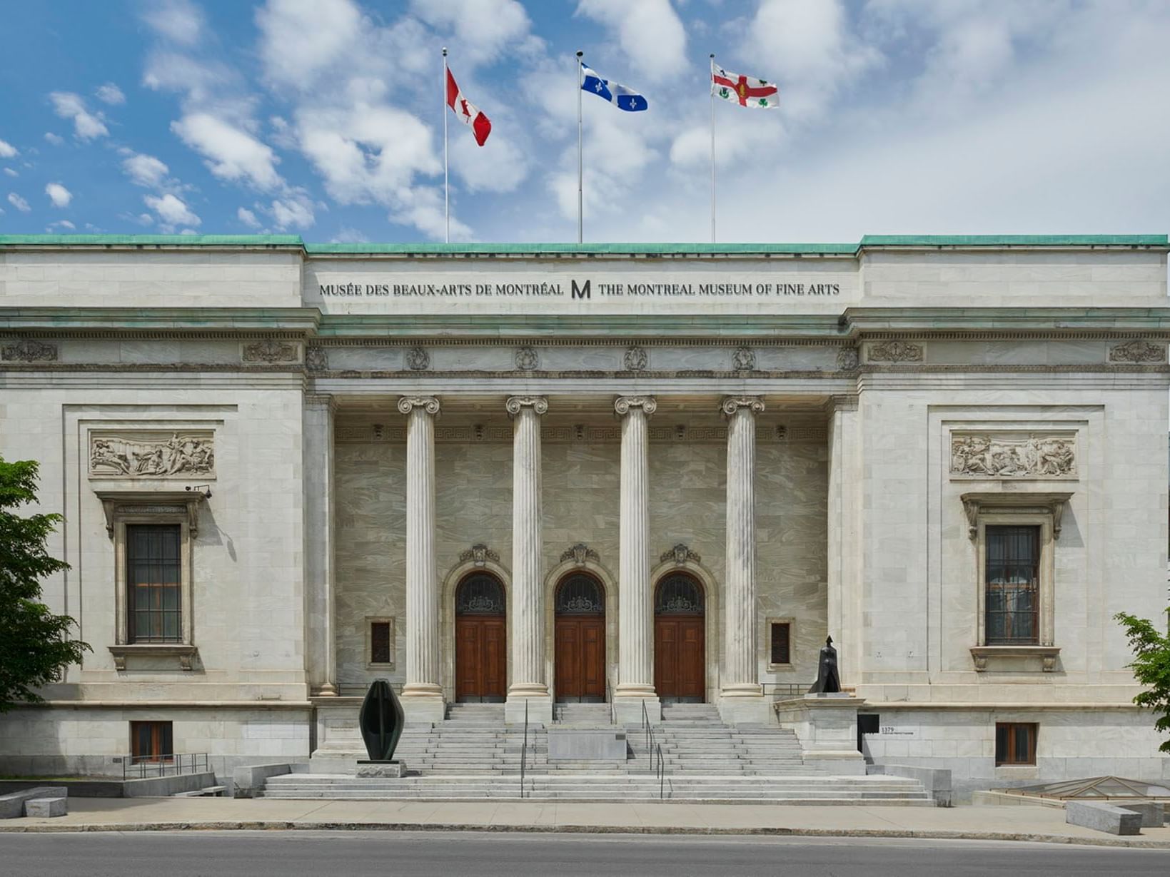 Montreal Museum of Fine Arts exterior near Honeyrose Hotel