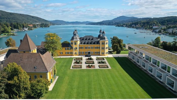 Bird-eye view of Falkensteiner Hotel Schlosshotel Velden