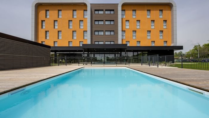 Pool & exterior at Hotel Le Relais at the Originals Hotels