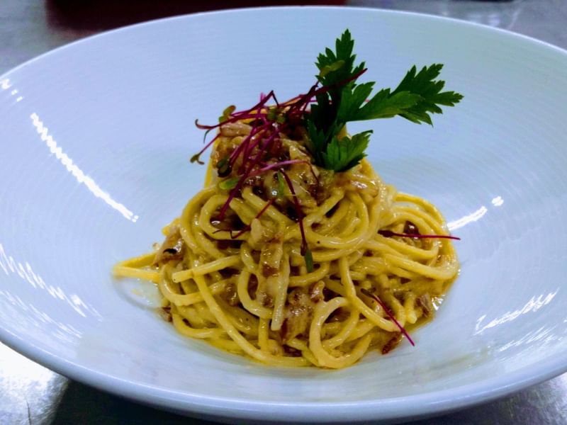 Spaghetti Dish in Ki'kil restaurant at Curamoria Collection