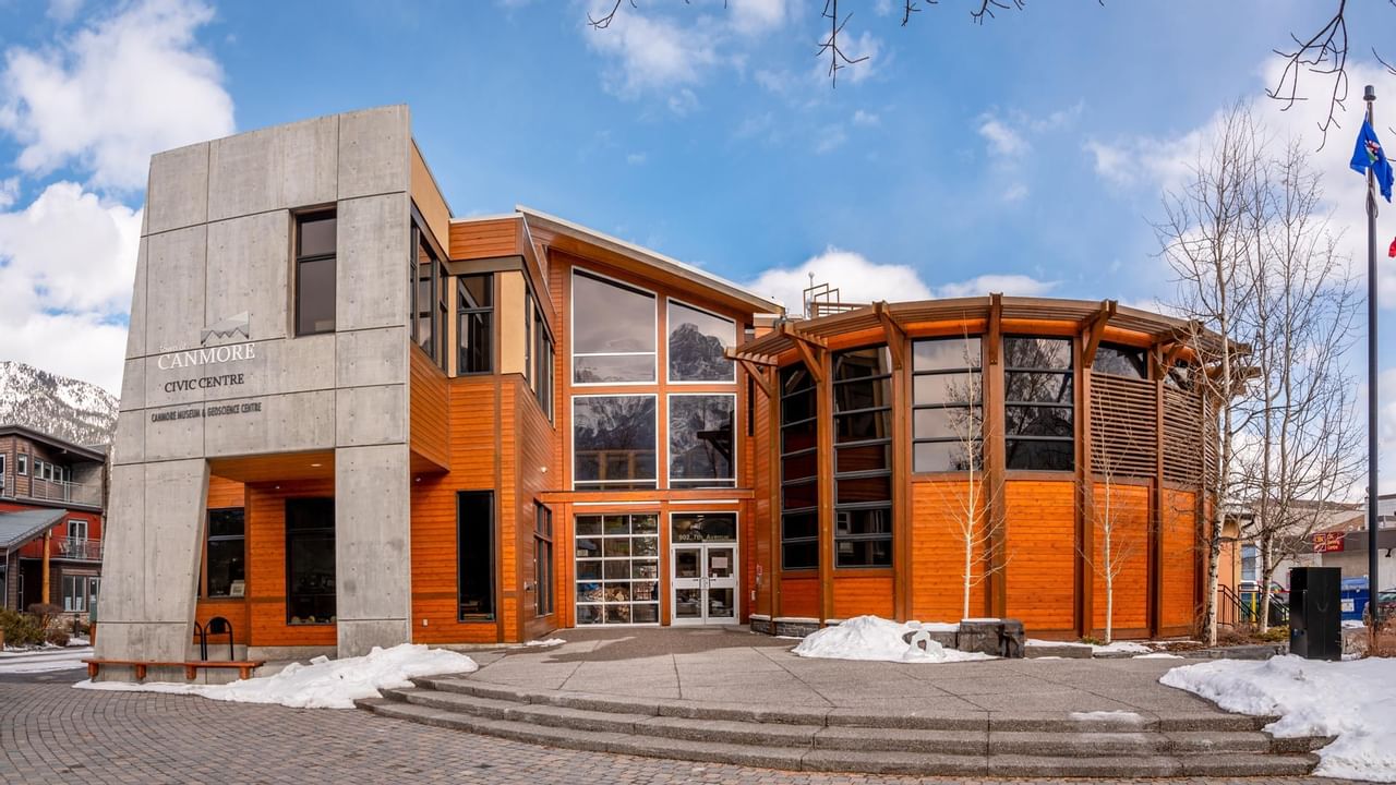 Exterior of Canmore Museum & Geoscience Centre