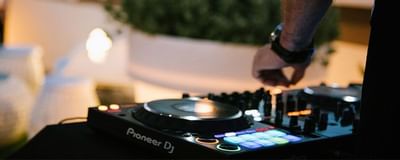 DJ set up at Hotel Emperador Buenos Aires