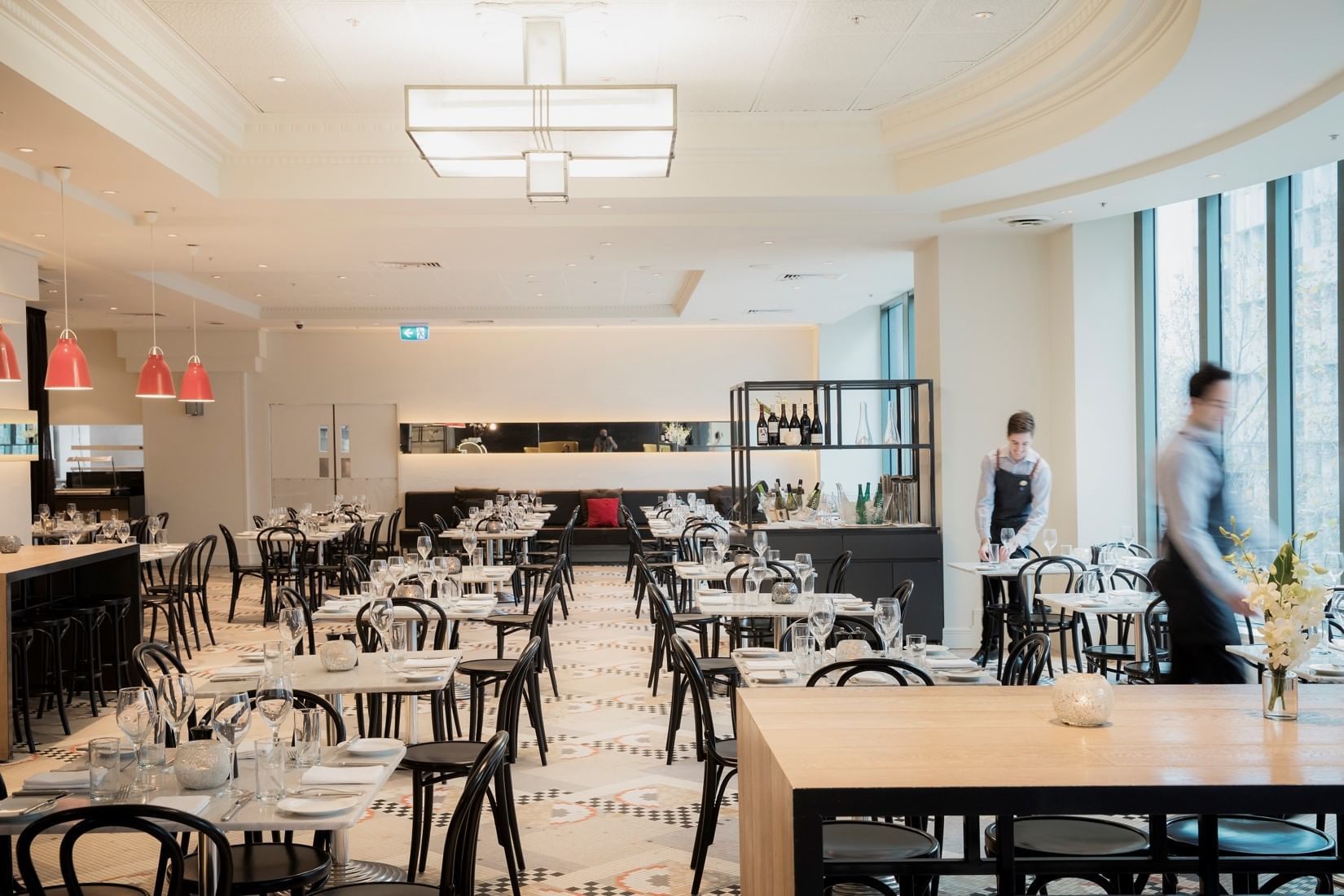 Interior of the Lane restaurant at Novotel Melbourne On Collins