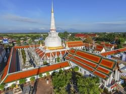 Aerial view of Nakhon Si Thammarat near Hop Inn Hotel