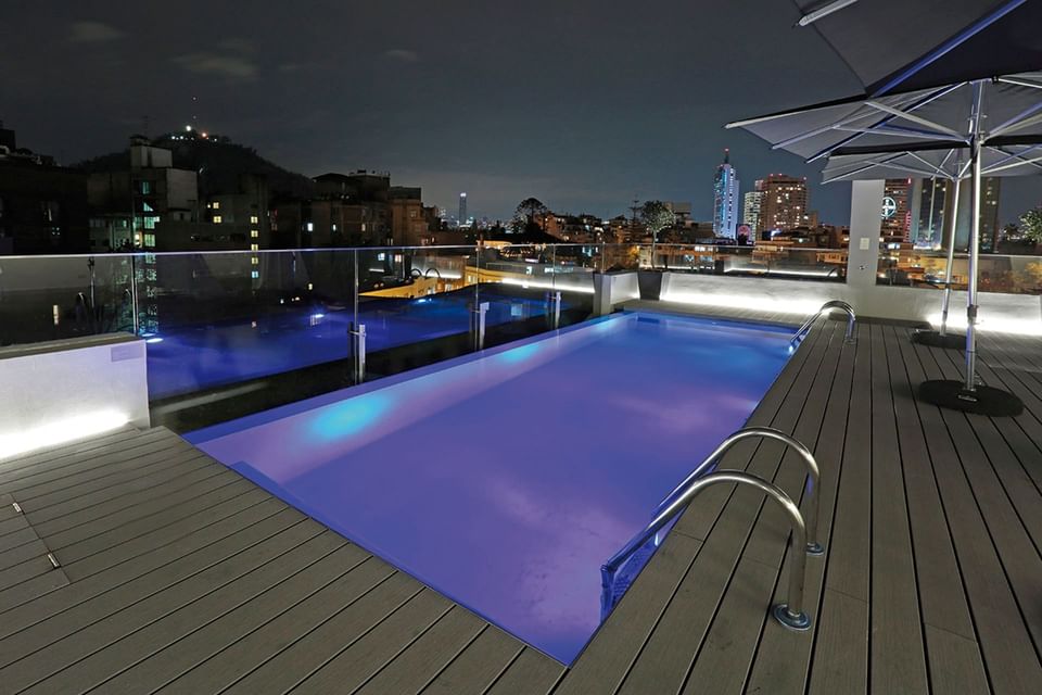 Pool at Hotel Cumbres Lastarria in Santiago, Chile