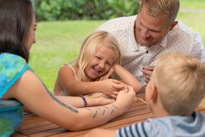 Family enjoying together at Ka'anapali Beach Hotel Hawaii