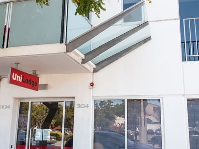 Street view of entrance