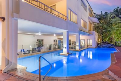 Outdoor pool area at Silkari Reflections Of Port Douglas