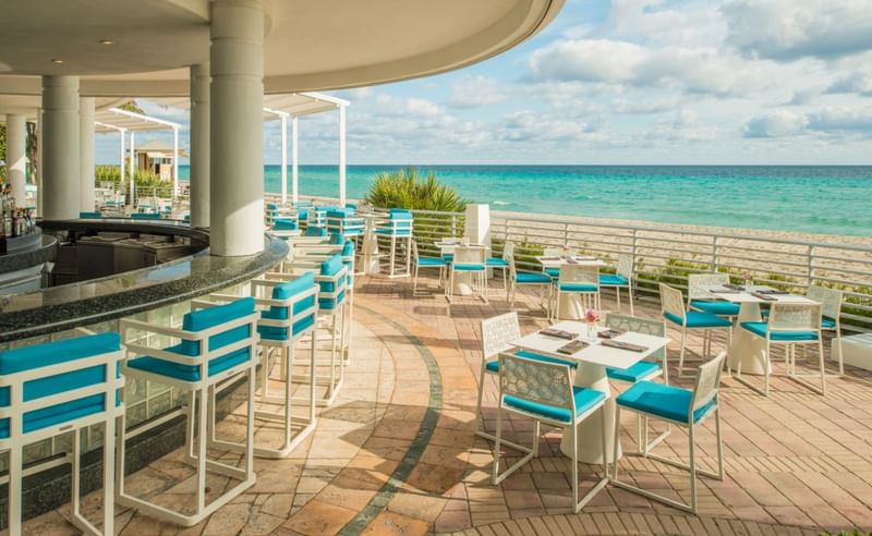 Lounge area in Playa Restaurant and Bar at The Diplomat Resort