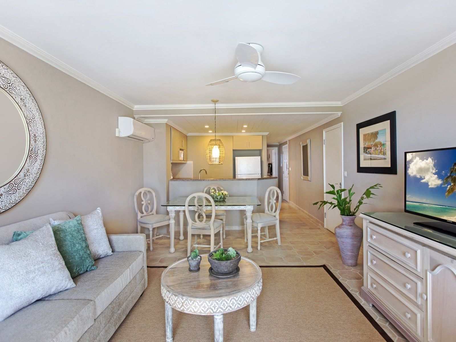 Living area in Deluxe 1 Bedroom Suite at Bougainvillea Barbados