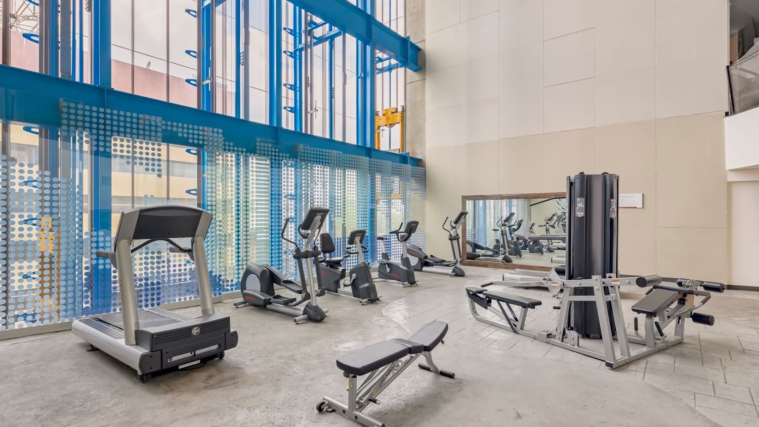 Gym interior at Fiesta Inn Insurgentes Viaducto