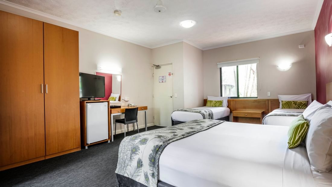 Interior of Family Room with 3 beds at Mercure Darwin Airport