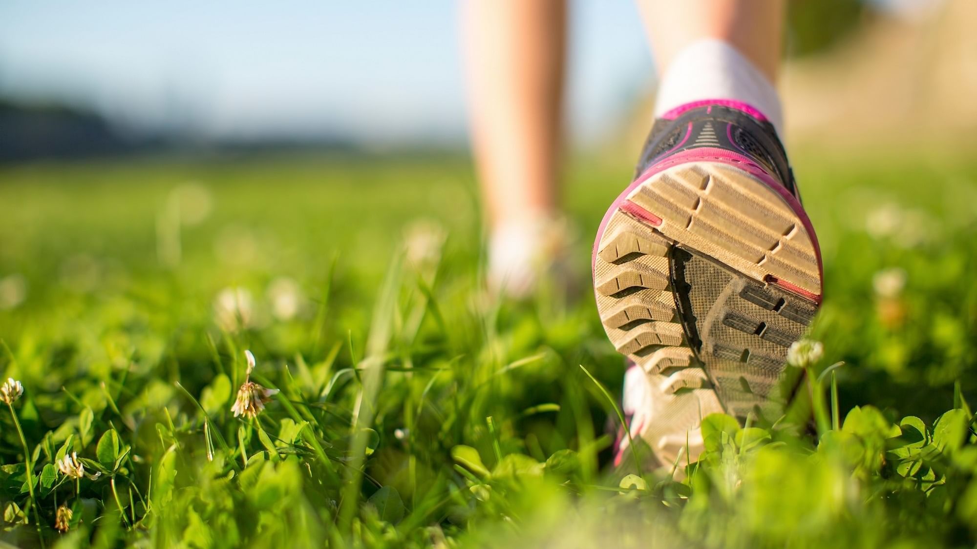 Close-up of a runners shoe near The Originals Hotels