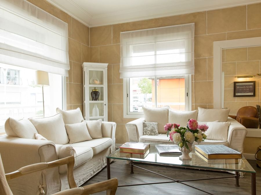 Interior of a lounge area at Hotel Cleria