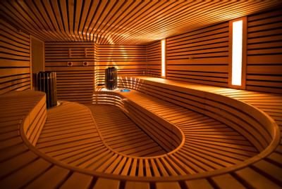 Sauna at The Torch Doha Hotel in Qatar