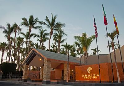 Exterior view of the entrance of Araiza Hotel Palmira