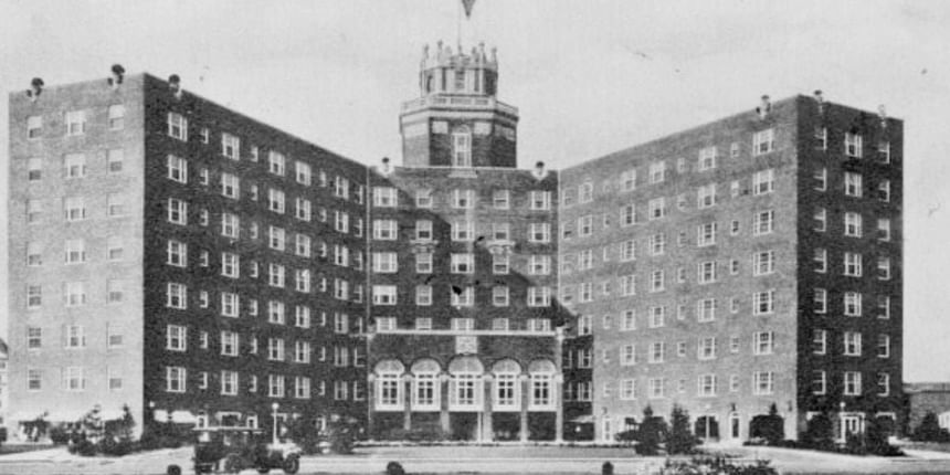 vintage photo of the historic berkeley carteret hotel