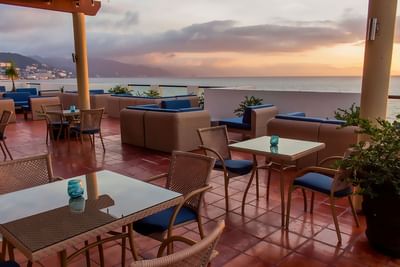 Sky bar at Plaza Pelicanos Grand Beach Resort Hotel