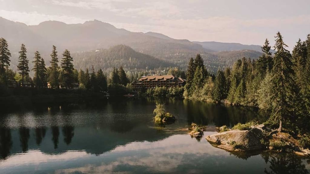 The lake at golden hour