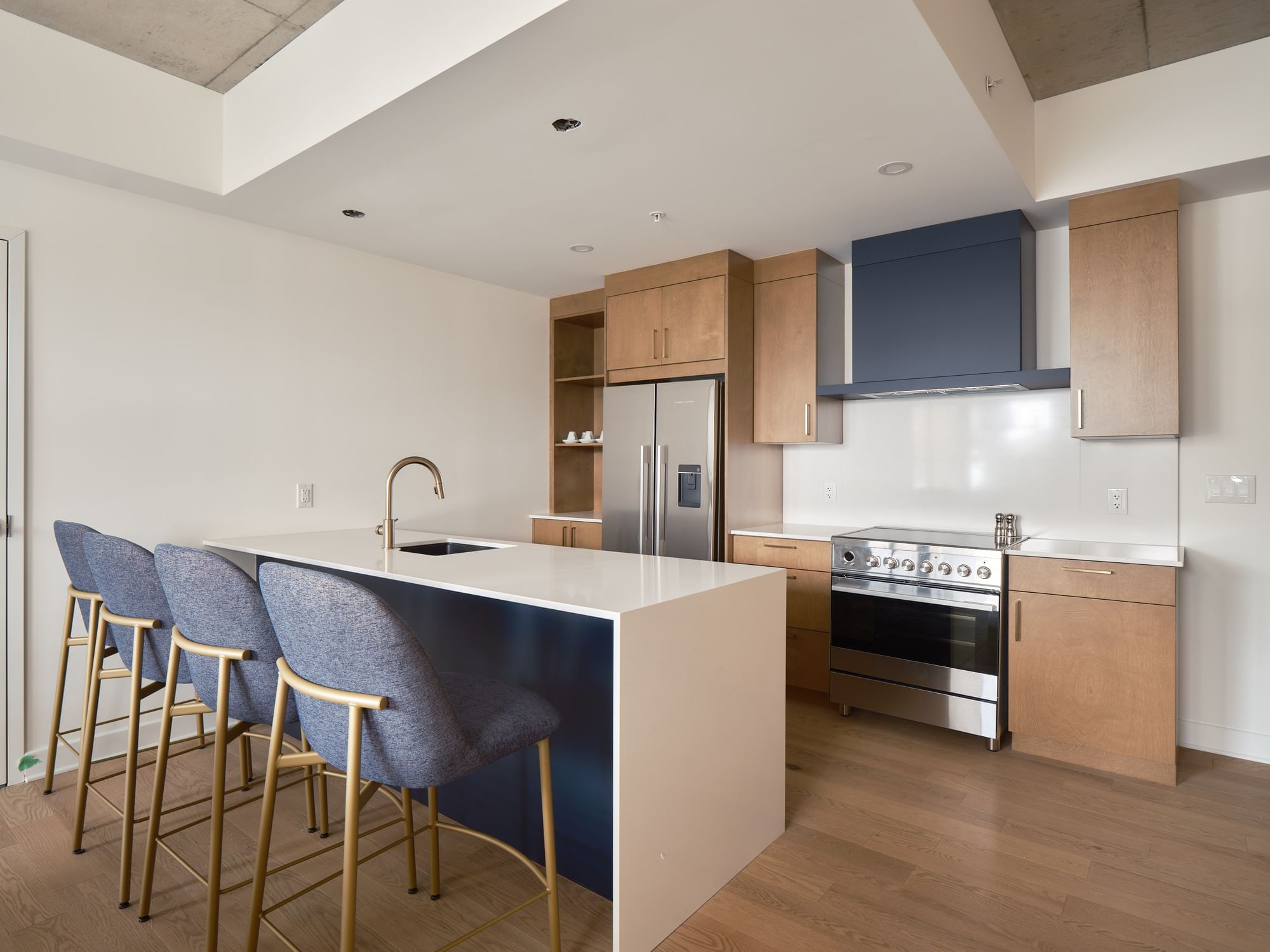 Kitchen area in 205 Two Bedroom Suite at Quartier Des Marinas