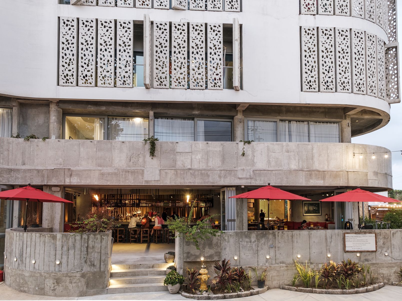 La Tertulia Restaurant Exterior at El Blok Hotel