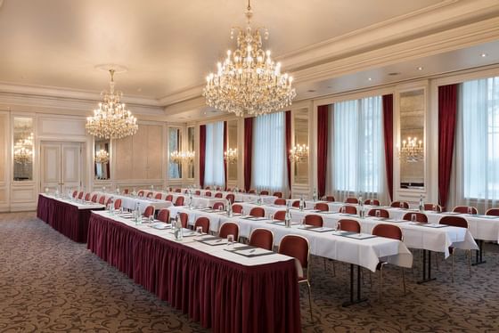 A beautifully decorated hall for special occations at Radisson B