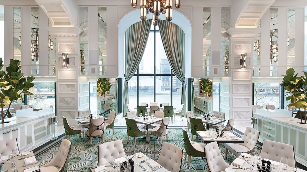 Dining area in Conservatory at Crown Hotel Melbourne