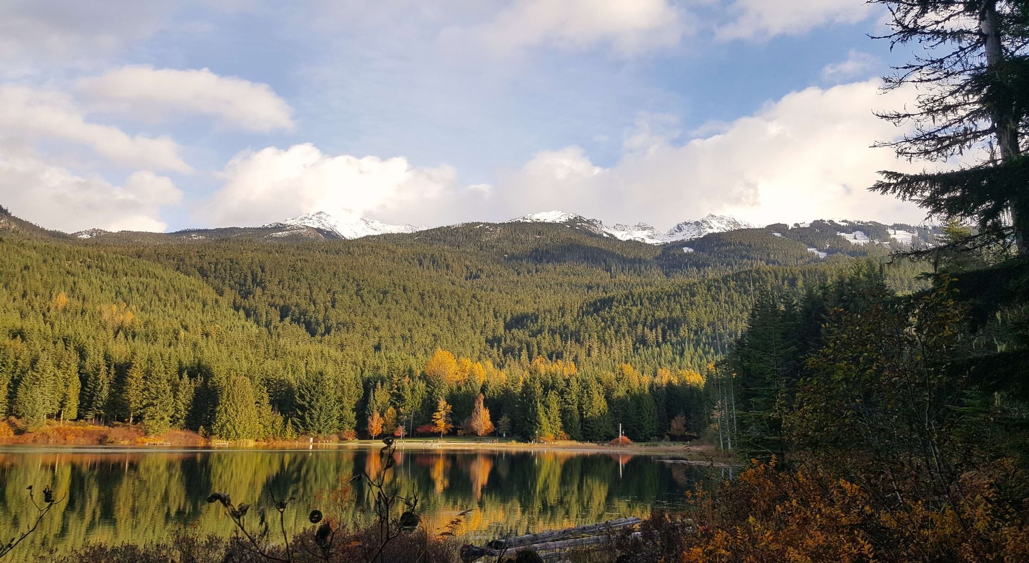 Panoramic view of Lost lake with a scenic view near Blackcomb Springs Suites