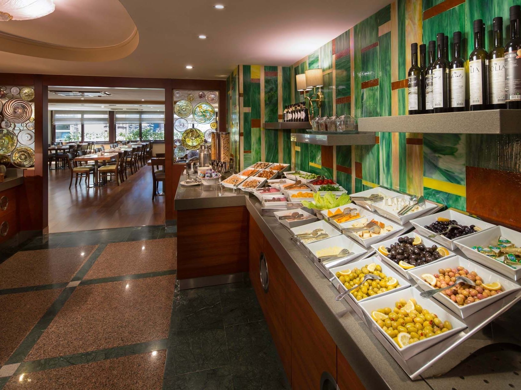 The buffet counter with dining area in Alesta Restaurant at Titanic Comfort Sis