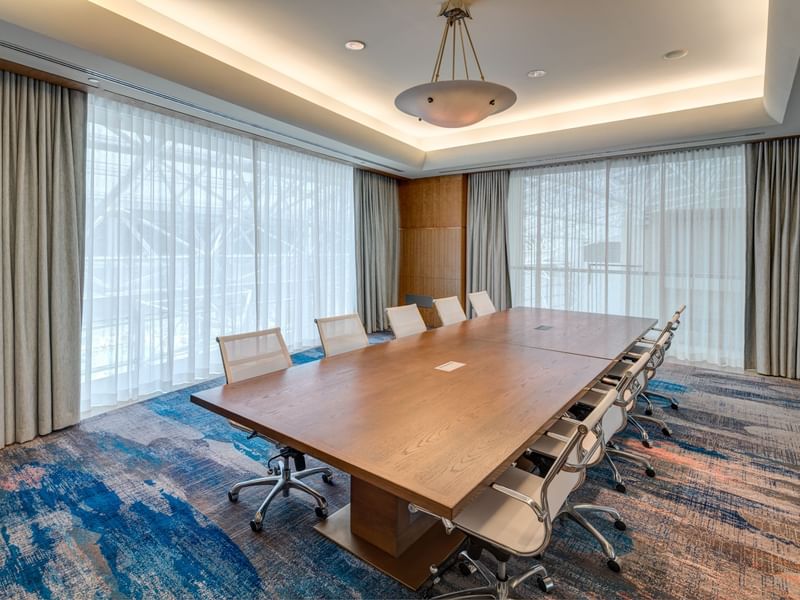 Table set-up in Executive Boardrooms at Diplomat Beach Resort