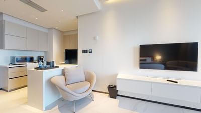 Living area of Executive Suite at Pegasus Hotel Guyana