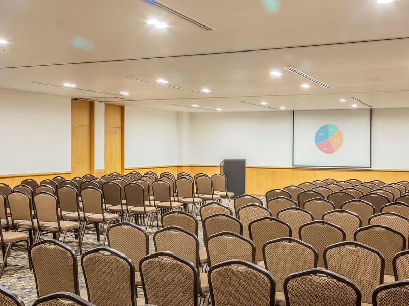 Theater setup in a meeting room at Fiesta Inn Hotels