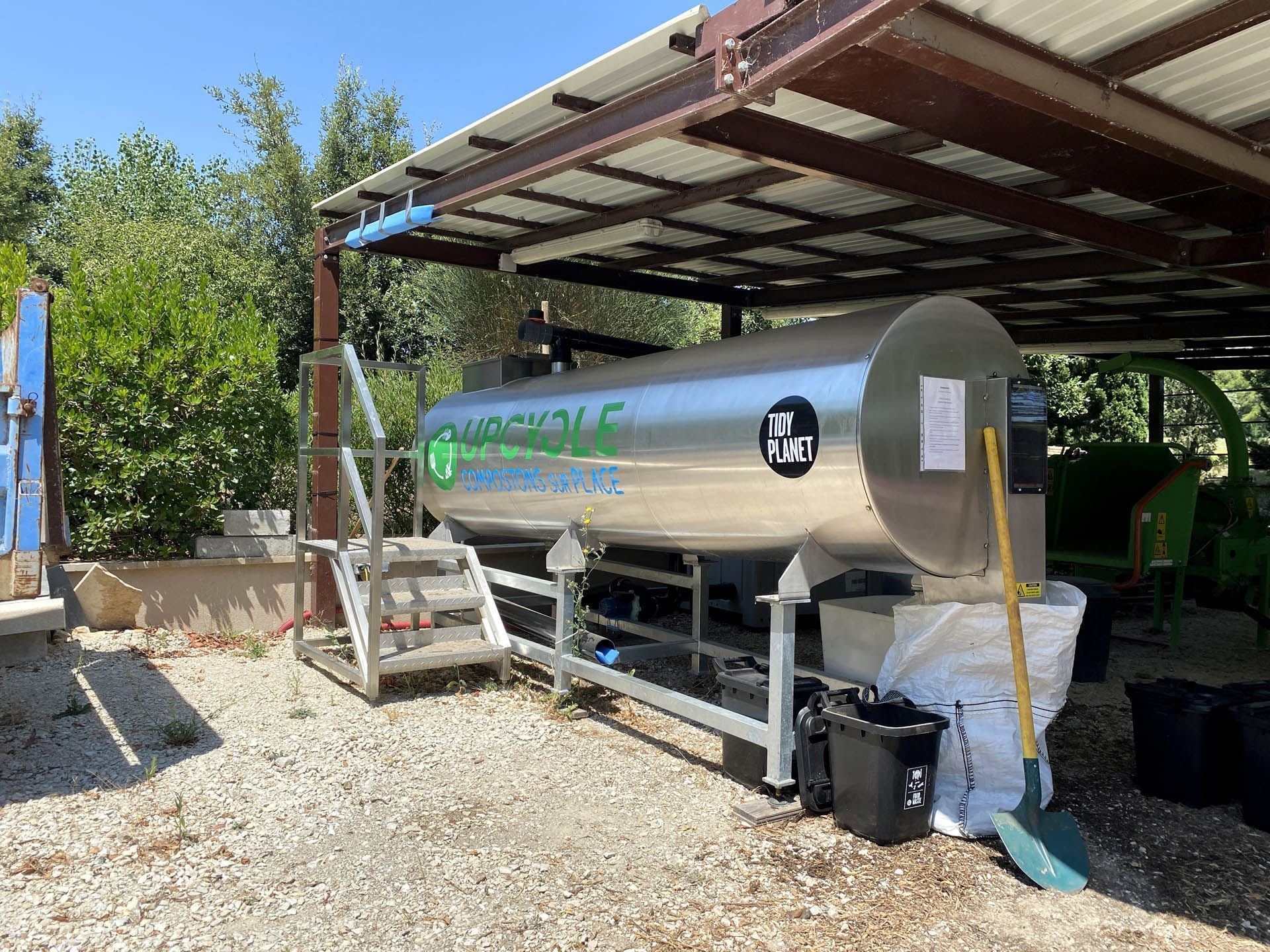 Disposal Machine used at Domaine de Manville