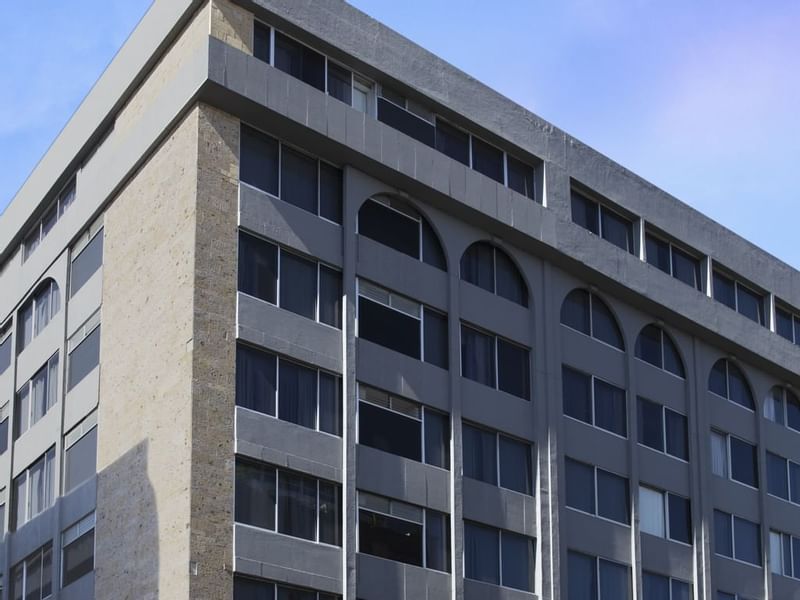 Exterior view of the hotel building at Gamma Hotels