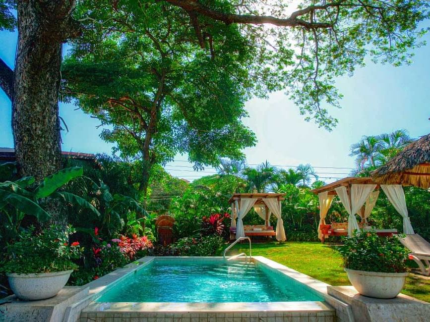 Cabanas by the Pool at Jardín del Edén Boutique Hotel