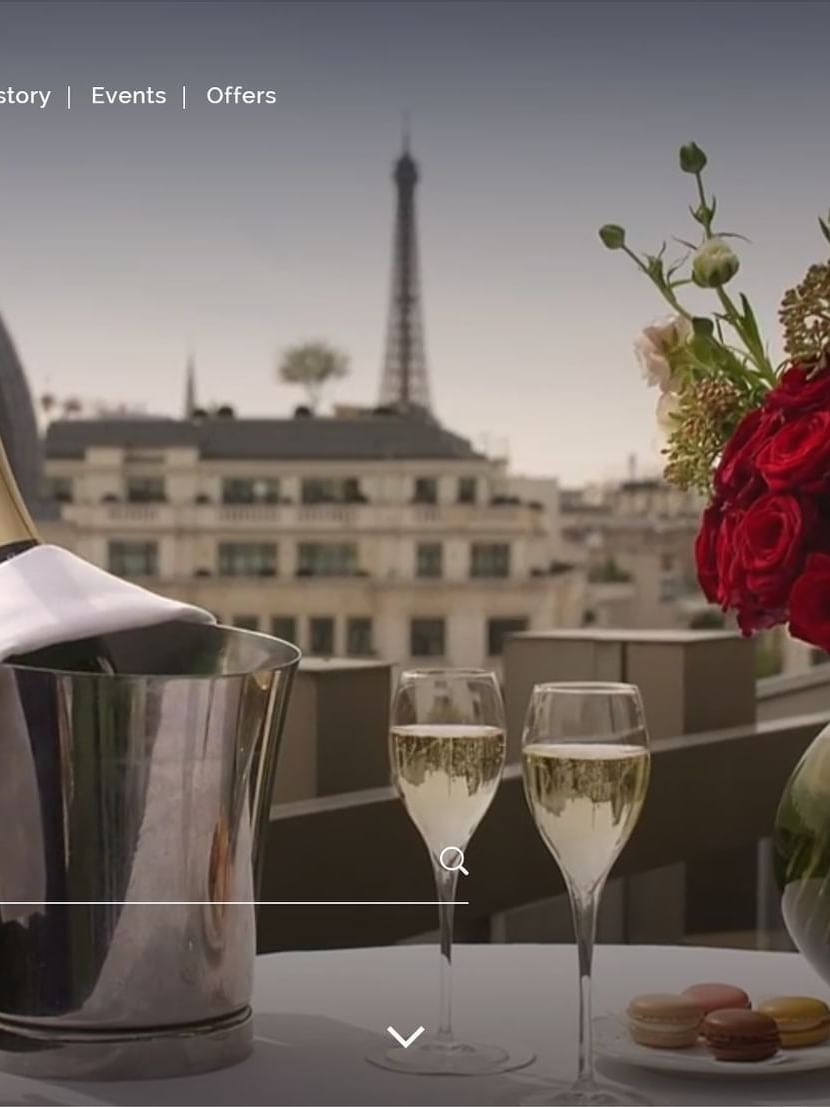 Screenshot of the Warwick Hotels and Resorts official website homepage