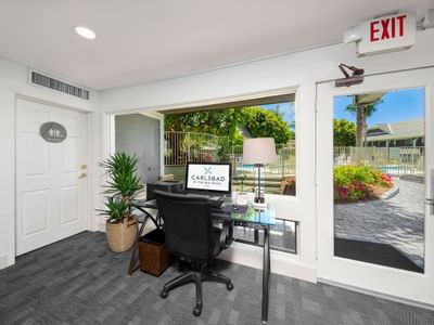 Business Center | Pool View | Carlsbad by the Sea Hotel