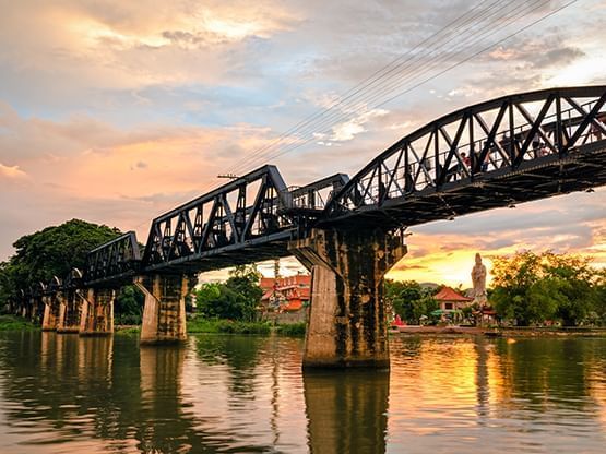 The Bridge Over The River Kwai near Hop Inn Hotel