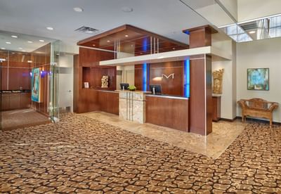 The Hotel lobby & Reception at Metterra Hotel on Whyte