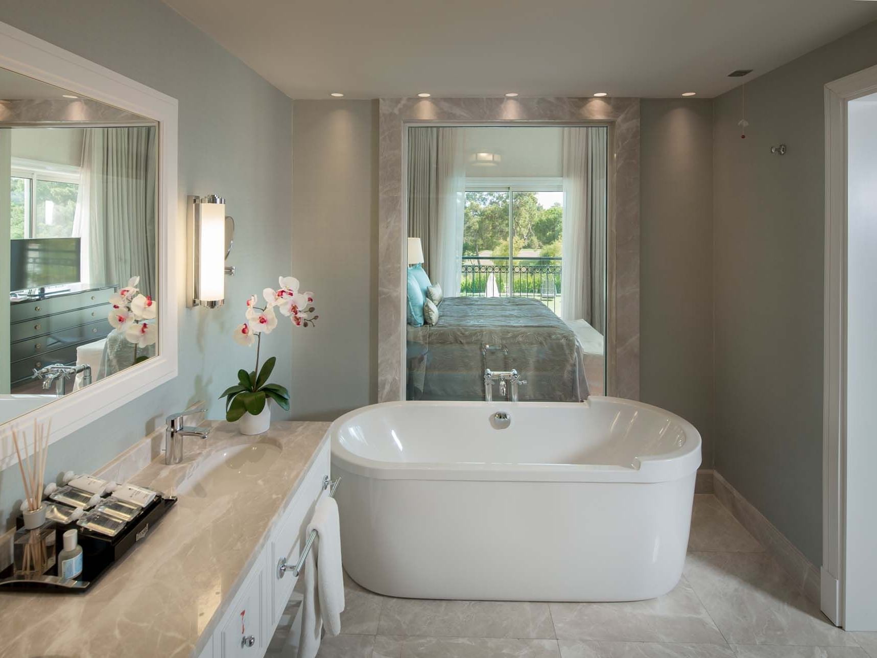 Bathroom with vanity & tub in Superior Villa at Titanic Deluxe Golf Belek