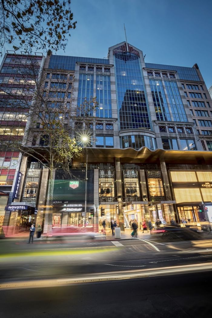 Exterior view of the Entrance at Novotel Melbourne on Collins