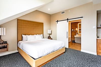 Interior of the Malcolm Accessible King at The Malcolm Hotel