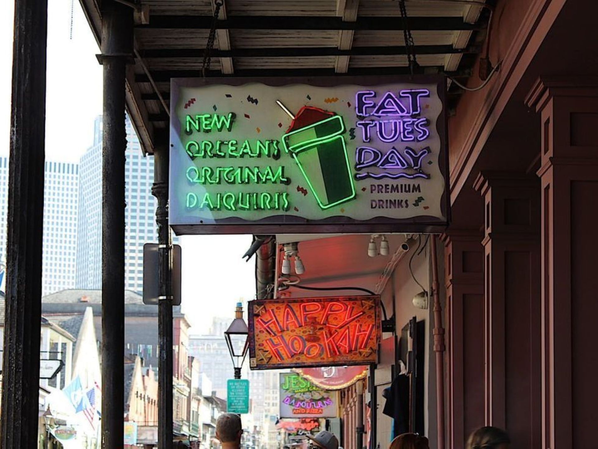 Bourbon street shops near French Quarter Guesthouses