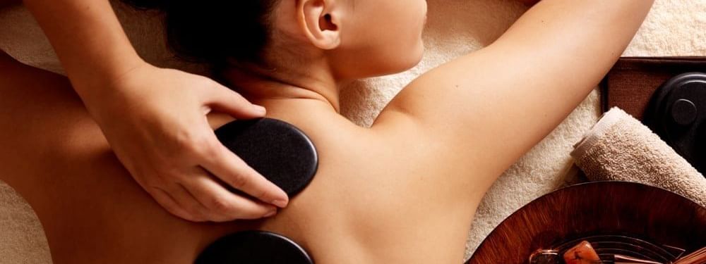 Hot stone massage at Vie Spa